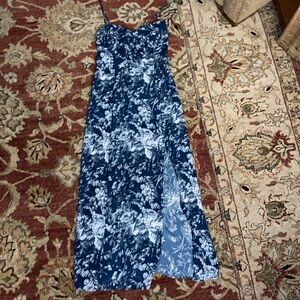 Abercrombie Camille high slit midi dress